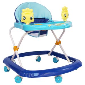 Andador Infantil Com Som e Brinquedos BW062AZ Azul Importway