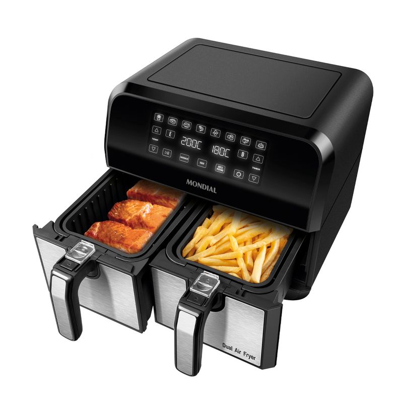 Fritadeira-Air-Fryer-Dual-Duplo-Cesto-8L-Mondial-AFD-01-BI-produto