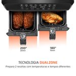 Fritadeira-Air-Fryer-Dual-Duplo-Cesto-8L-Mondial-AFD-01-BI-dualzone