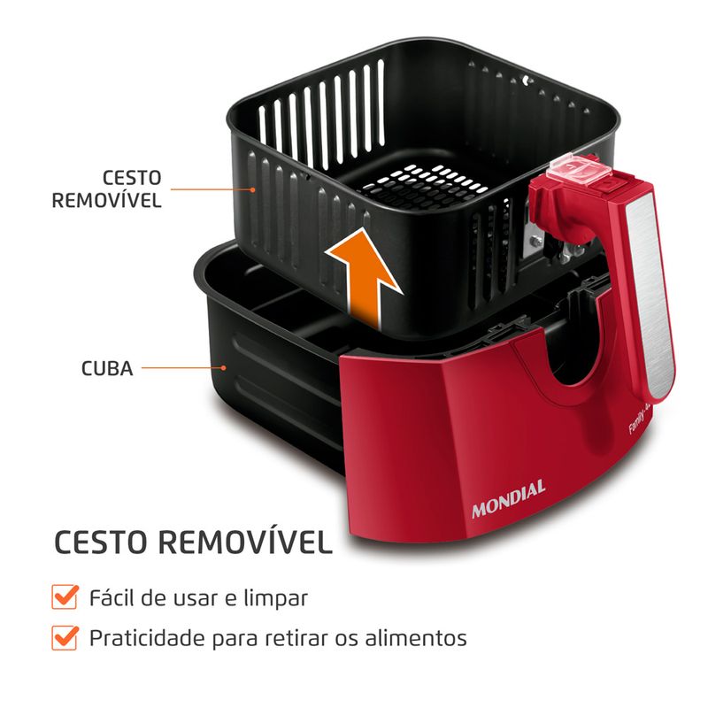 fritadeira-eletrica-mondial-afn-40-fr-sem-oleo-air-fryer-4l-cesto-removivel
