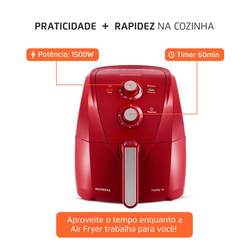 fritadeira-eletrica-mondial-afn-40-fr-sem-oleo-air-fryer-4l-painel