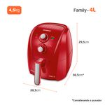 fritadeira-eletrica-mondial-afn-40-fr-sem-oleo-air-fryer-4l-medidas