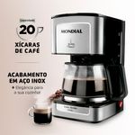 cafeteira-eletrica-mondial-dolce-arome-550W-C-43-20X-SI-preto-acabamento