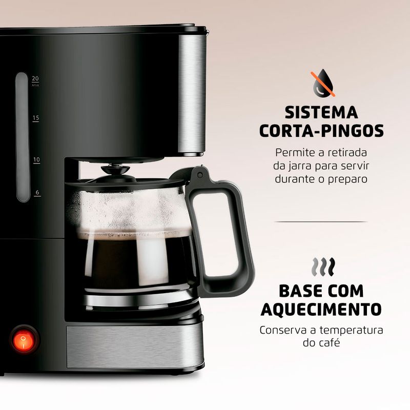 cafeteira-eletrica-mondial-dolce-arome-550W-C-43-20X-SI-preto-aquecimento