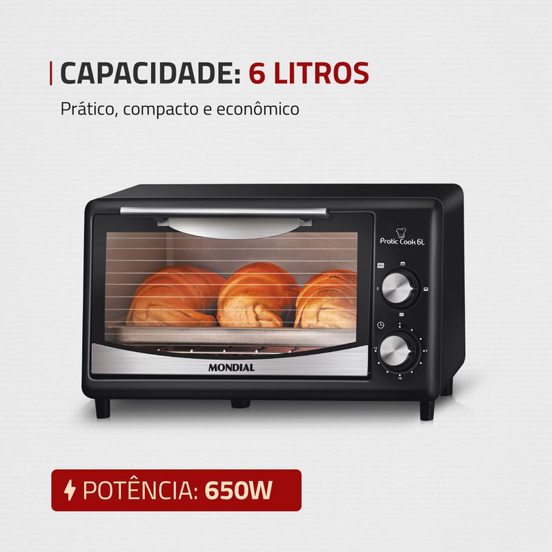 forno-eletrico-mondial-fr-09-pratic-cook-6l-650w-preto-inox-capacidade