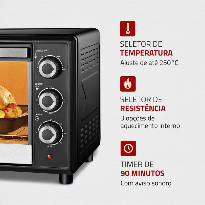 forno-eletrico-mondial-fr-17-pratic-cook-36l-1600w-preto-inox-timer
