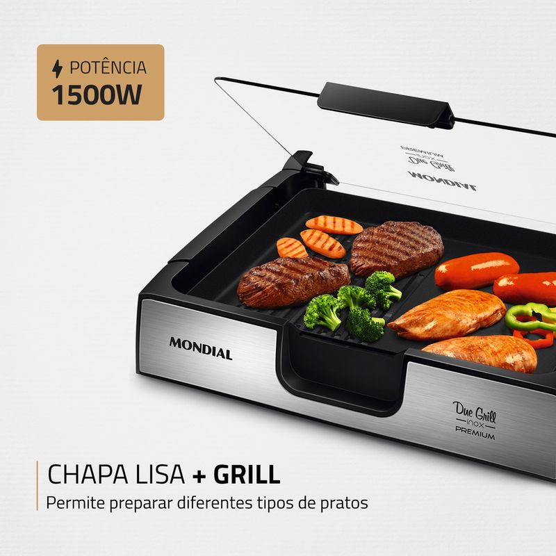 chapa-eletrica-due-grill-g-10-inox-premium-1500w-mondial-grill