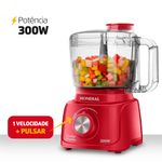 mini-processador-eletrico-mondial-turbo-pratic-300w-vermelho-MP-16-R-potencia
