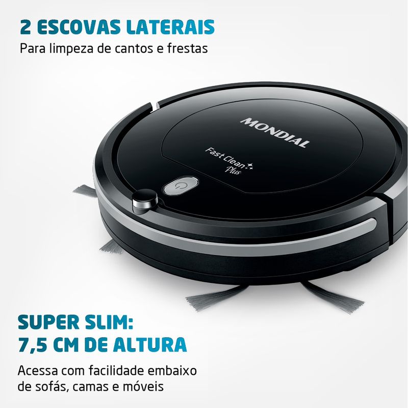 robo-aspirador-de-po-inteligente-fast-clean-plus-rb-03-mondial-escovas