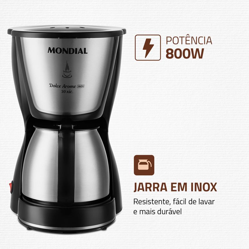 cafeteira-eletrica-mondial-dolce-arome-c-37ji-30x-800w-inox--jarra