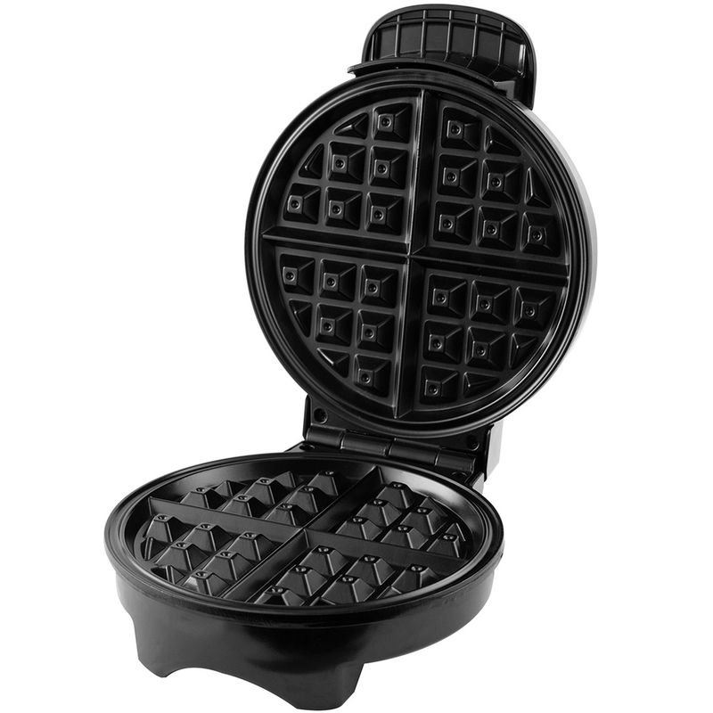 maquina-de-waffle-golden-britania-antiaderente-acabamento-inox-850w-aberta