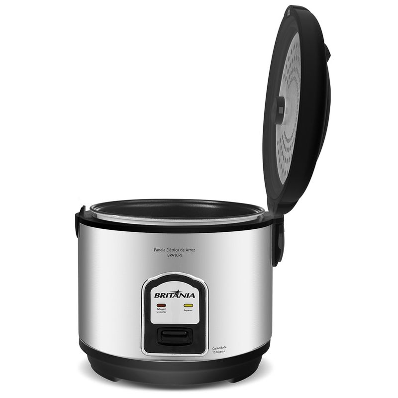 panela-de-arroz-eletrica-britania-bpa10pi-xi75-10-xicaras-preto-aberta