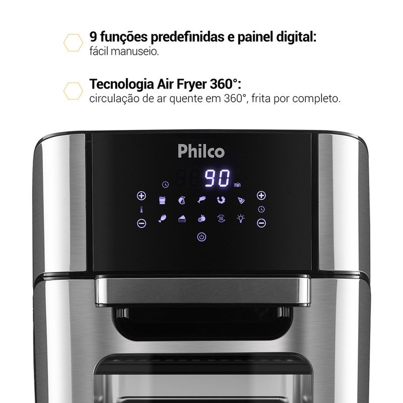 fritadeira-eletrica-air-fryer-oven-philco-2-em-1-pfr2200p-12-litros-1800w-funcoes